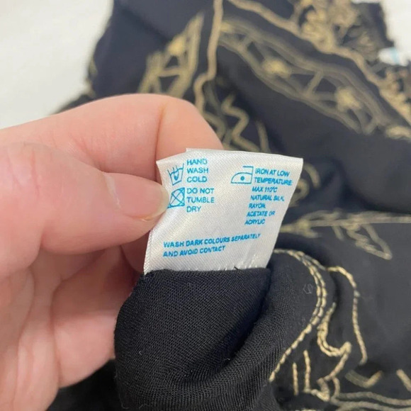 Poupette St Barth Off Shoulder Mini Dress Cover Up S Black - Picture 11 of 15